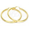Oro Laminado Large Hoop, Gold Filled Style Hollow Design, Polished, Golden Finish, 5.136.002.60