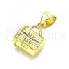 Oro Laminado Fancy Pendant, Gold Filled Style Polished, Golden Finish, 05.342.0007