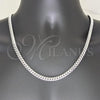 Sterling Silver Basic Necklace, Polished, Silver Finish, 04.420.0006.22