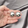 Oro Laminado Leverback Earring, Gold Filled Style Polished, Rhodium Finish, 02.163.0073.1