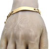 Oro Laminado ID Bracelet, Gold Filled Style Polished, Golden Finish, 03.168.0025.09