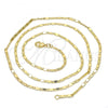 Oro Laminado Basic Necklace, Gold Filled Style Polished, Golden Finish, 04.213.0096.24