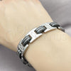 Stainless Steel Solid Bracelet, Polished, Steel Finish, 03.114.0400.08