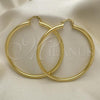 Oro Laminado Extra Large Hoop, Gold Filled Style Polished, Golden Finish, 02.170.0235.70