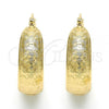 Oro Laminado Medium Hoop, Gold Filled Style Polished, Golden Finish, 02.106.0016.30