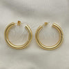 Oro Laminado Stud Earring, Gold Filled Style Polished, Golden Finish, 02.163.0155.40