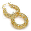 Oro Laminado Small Hoop, Gold Filled Style Polished, Golden Finish, 02.163.0022.25