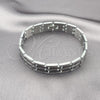 Stainless Steel Solid Bracelet, Polished, Steel Finish, 03.114.0218.08