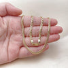 Oro Laminado Basic Necklace, Gold Filled Style Polished, Golden Finish, 04.213.0338.24