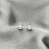 Sterling Silver Stud Earring, with Ivory Pearl, Polished, Silver Finish, 02.399.0059