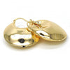 Oro Laminado Medium Hoop, Gold Filled Style Hollow Design, Polished, Golden Finish, 02.261.0052.40
