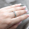 Stainless Steel Mens Ring, with White Cubic Zirconia, Polished, Steel Finish, 01.63.0595.12