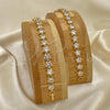 Oro Laminado Tennis Bracelet, Gold Filled Style Star Design, with White Cubic Zirconia, Polished, Golden Finish, 03.283.0004.07