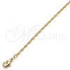 Oro Laminado Basic Necklace, Gold Filled Style Polished, Golden Finish, 04.213.0068.22