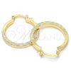 Oro Laminado Small Hoop, Gold Filled Style Diamond Cutting Finish, Golden Finish, 02.170.0197.1.25