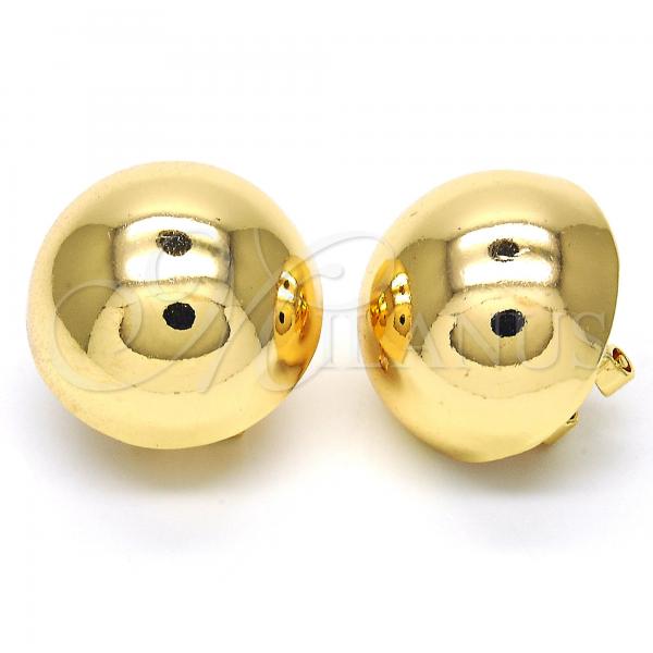 Oro Laminado Leverback Earring, Gold Filled Style Polished, Golden Finish, 02.163.0044