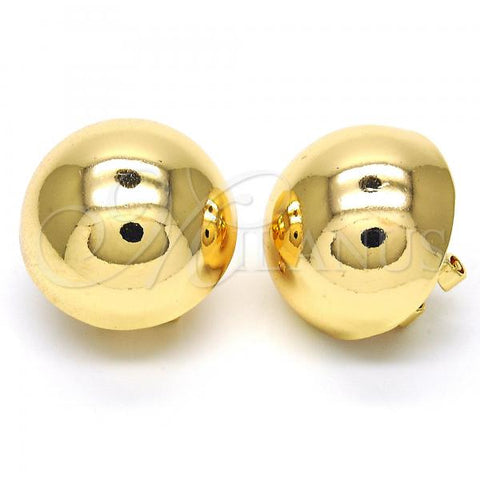 Oro Laminado Leverback Earring, Gold Filled Style Polished, Golden Finish, 02.163.0044