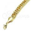 Oro Laminado Charm Bracelet, Gold Filled Style Polished, Golden Finish, 03.331.0183.09