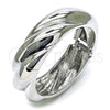 Rhodium Plated Individual Bangle, Polished, Rhodium Finish, 07.307.0027.1.04