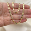 Oro Laminado Basic Necklace, Gold Filled Style Polished, Golden Finish, 04.213.0093.22