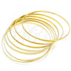 Oro Laminado Semanario Bangle, Gold Filled Style Golden Finish, 5.232.002.04 (02 MM Thickness, Size 4 - 2.25 Diameter)