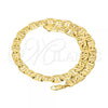 Oro Laminado Basic Necklace, Gold Filled Style Mariner Design, Polished, Golden Finish, 5.222.021.20