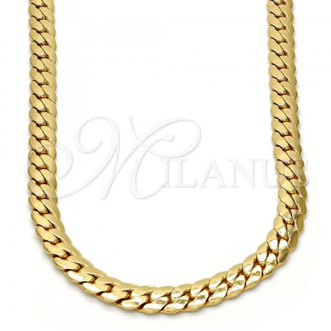 Gold Tone Basic Necklace, Polished, Golden Finish, 04.242.0024.30GT