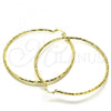 Oro Laminado Extra Large Hoop, Gold Filled Style Polished, Golden Finish, 02.213.0243.1.80