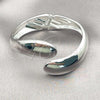 Rhodium Plated Individual Bangle, Teardrop Design, Polished, Rhodium Finish, 07.215.0009.1.05