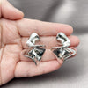 Rhodium Plated Stud Earring, Polished, Rhodium Finish, 02.428.0013.1