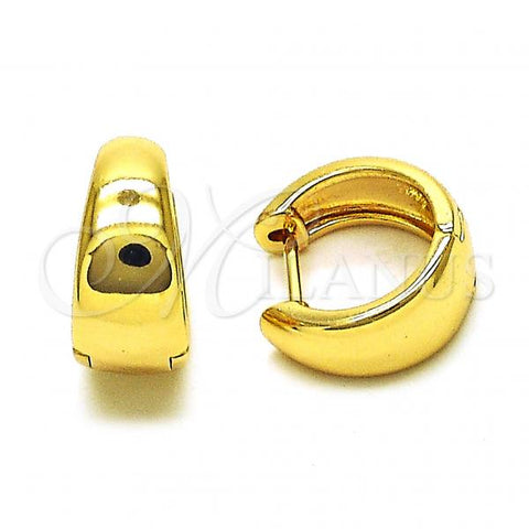 Oro Laminado Huggie Hoop, Gold Filled Style Polished, Golden Finish, 02.195.0193.16