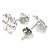 Sterling Silver Stud Earring, Four-leaf Clover Design, Polished,, 02.369.0027