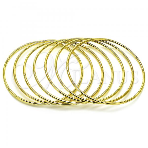 Oro Laminado Semanario Bangle, Gold Filled Style Polished, Golden Finish, 07.213.0008.05