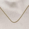 Oro Laminado Basic Necklace, Gold Filled Style Ball Design, Polished, Golden Finish, 04.341.0137.18