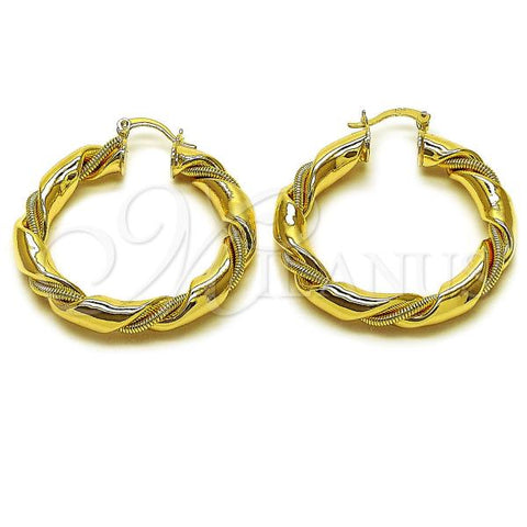 Oro Laminado Medium Hoop, Gold Filled Style Polished, Golden Finish, 02.170.0526.40