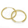 Oro Laminado Medium Hoop, Gold Filled Style Polished, Golden Finish, 02.170.0156.30