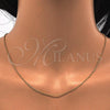 Oro Laminado Basic Necklace, Gold Filled Style Rolo Design, Polished, Golden Finish, 04.65.0180.18