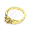 Oro Laminado Multi Stone Ring, Gold Filled Style Polished, Golden Finish, 01.284.0052.09