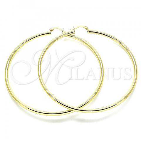 Oro Laminado Extra Large Hoop, Gold Filled Style Polished, Golden Finish, 5.134.015.80