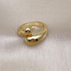 Oro Laminado Elegant Ring, Gold Filled Style Teardrop Design, Polished, Golden Finish, 01.341.0152