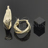 Oro Laminado Small Hoop, Gold Filled Style Diamond Cutting Finish, Golden Finish, 5.155.006