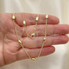 Oro Laminado Basic Necklace, Gold Filled Style Miami Cuban Design, Polished, Golden Finish, 04.213.0280.18