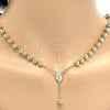 Oro Laminado Medium Rosary, Gold Filled Style Divino Niño and Crucifix Design, Polished, Golden Finish, 09.118.0014.24
