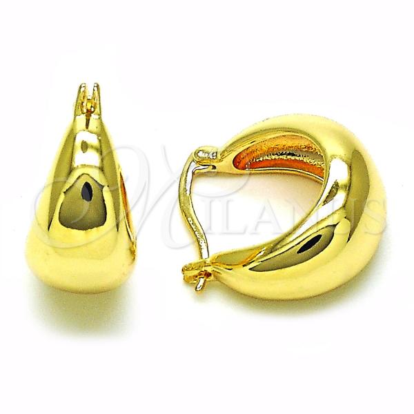 Oro Laminado Small Hoop, Gold Filled Style Polished, Golden Finish, 02.156.0684.20