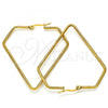 Stainless Steel Large Hoop, Polished, Golden Finish, 02.356.0003.1.50