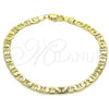 Oro Laminado Basic Bracelet, Gold Filled Style Mariner Design, Polished, Golden Finish, 5.222.025.07