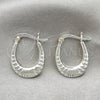 Sterling Silver Small Hoop, Polished, Silver Finish, 02.393.0001.15