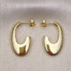 Oro Laminado Small Hoop, Gold Filled Style Polished, Golden Finish, 02.163.0304.16