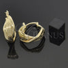 Oro Laminado Medium Hoop, Gold Filled Style Diamond Cutting Finish, Golden Finish, 5.156.016