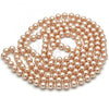 Oro Laminado Fancy Necklace, Gold Filled Style with Rose Pearl, Polished,, 04.321.0027.3.60